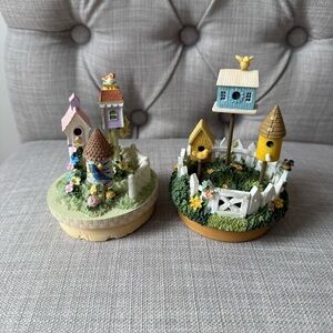 2 Our America by Yankee Candle Capper Topper Birdhouses Vintage‎